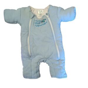 BABY MERLIN'S MAGIC SLEEPSUIT Small (3-6M/12-18lb) Blue Swaddle Transition